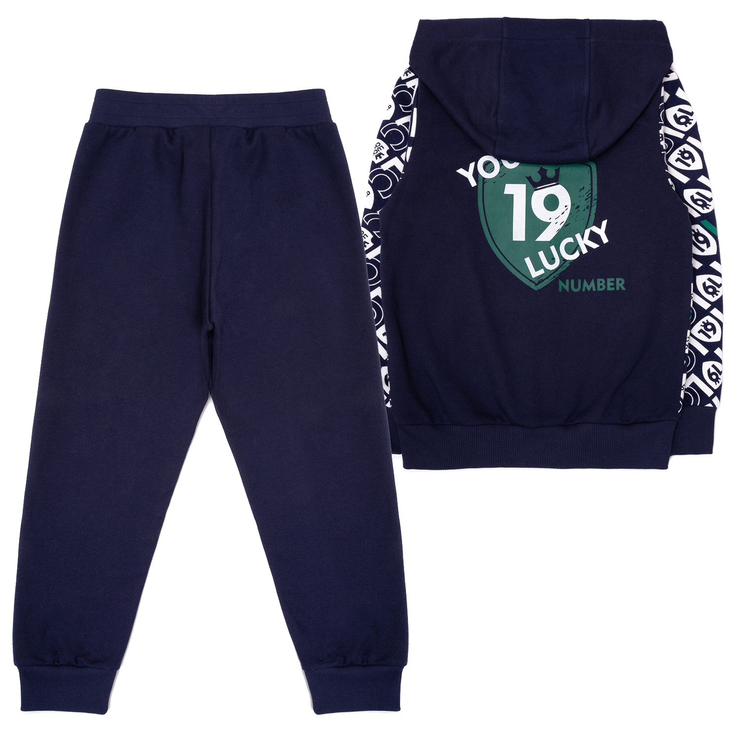 Толстовка и брюки Lucky Child 58-43ф/синий/2-12 - фото 8