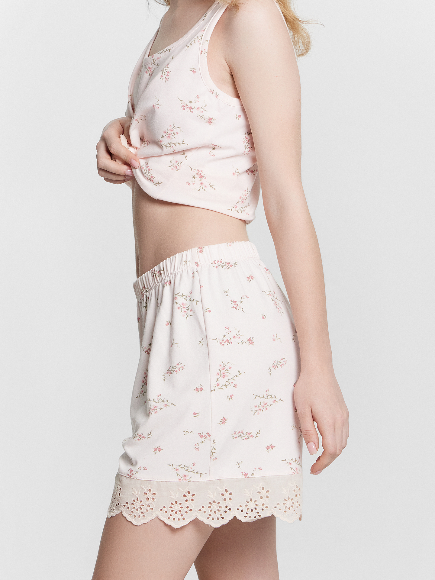 Пижама Mark Formelle (Марк Формэль) 592398/веточки на св.розовом - фото 7