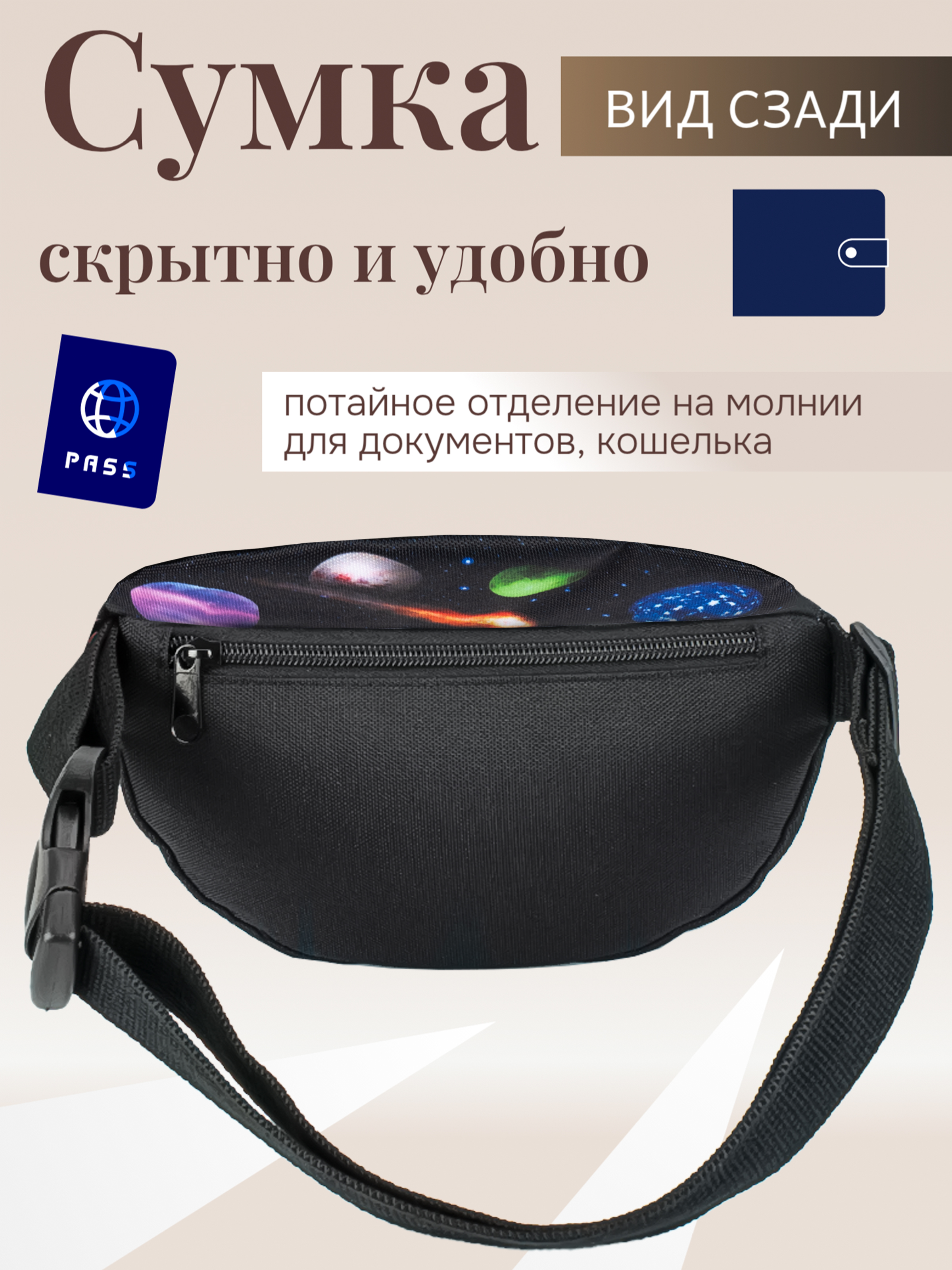 Сумка DARIKAGROUP кроссбоди поясная - фото 3