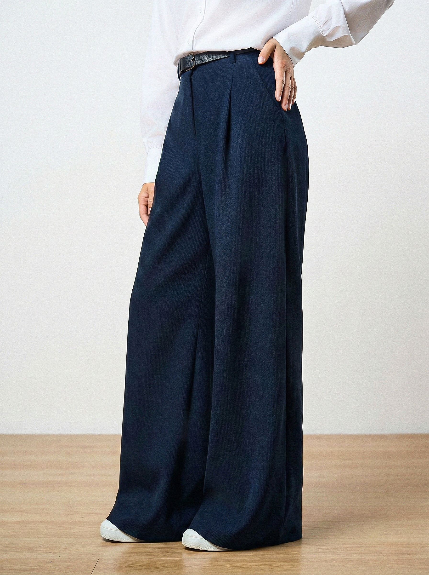 Брюки-палаццо СИНЯЯ МОДА W503-G39 - фото 1