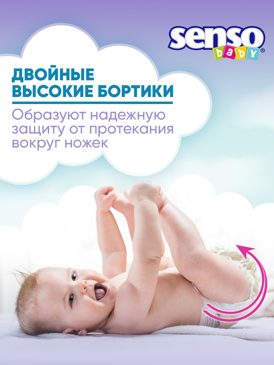 Подгузники SENSO BABY 88 шт. - фото 5