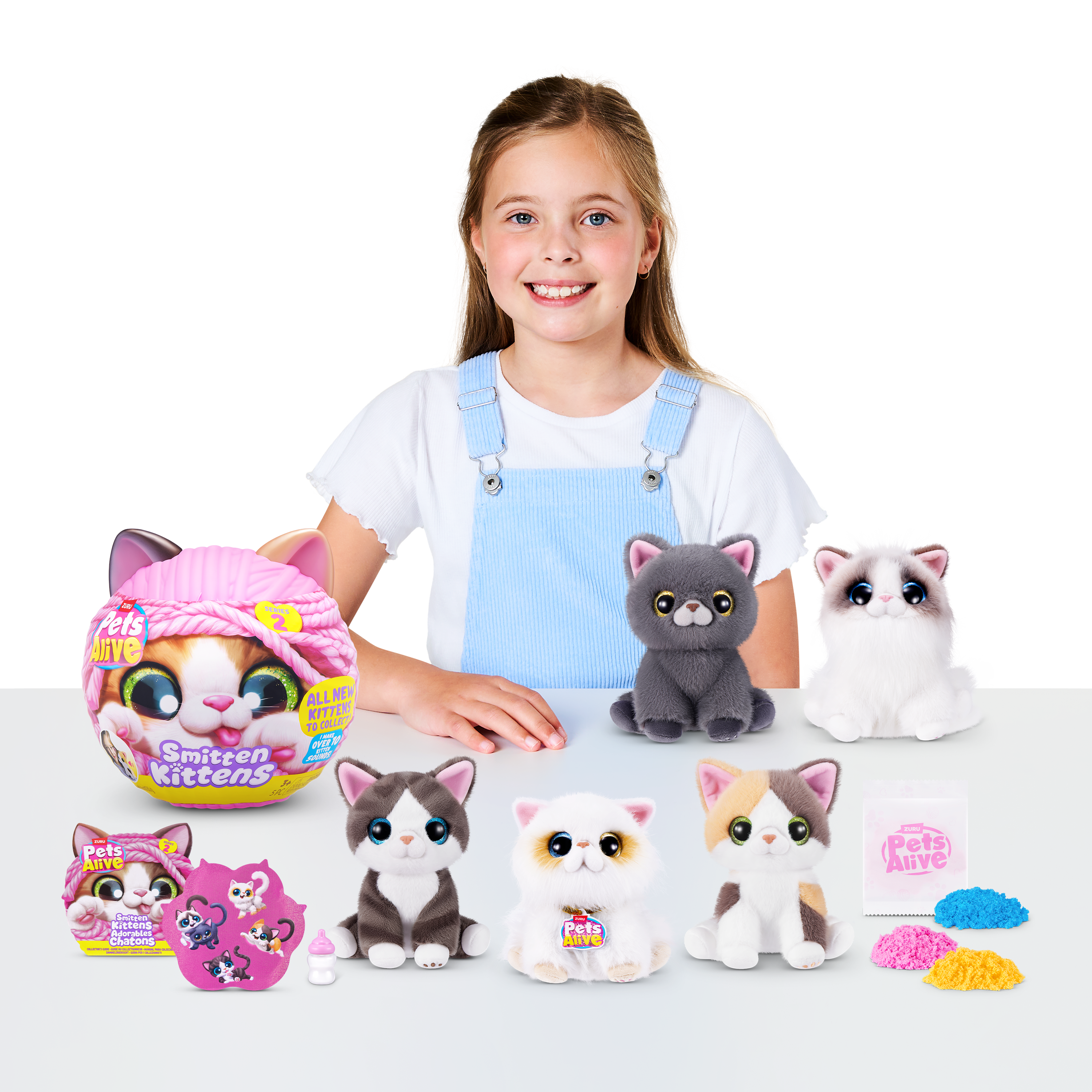 Мягкая игрушка Zuru Pets Alive котик Smitten Kittens в ассортименте - фото 6