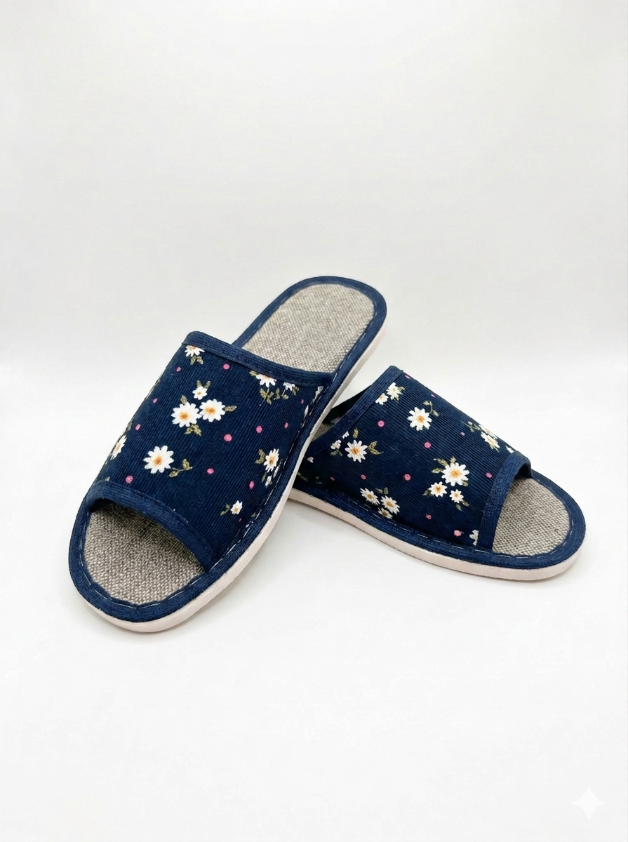Тапочки UTA HOME 8-5/цветы_синий - фото 1