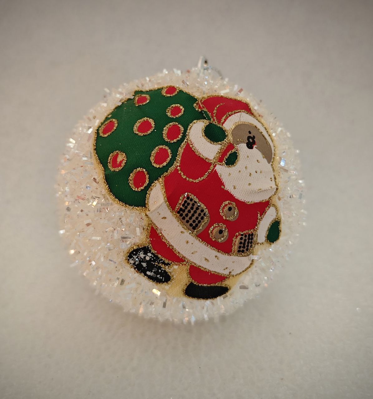 Украшение ёлочное Магия праздника Шар с дед морозом - фото 1