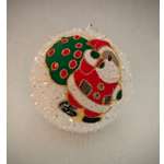 Украшение ёлочное Магия праздника Шар с дед морозом