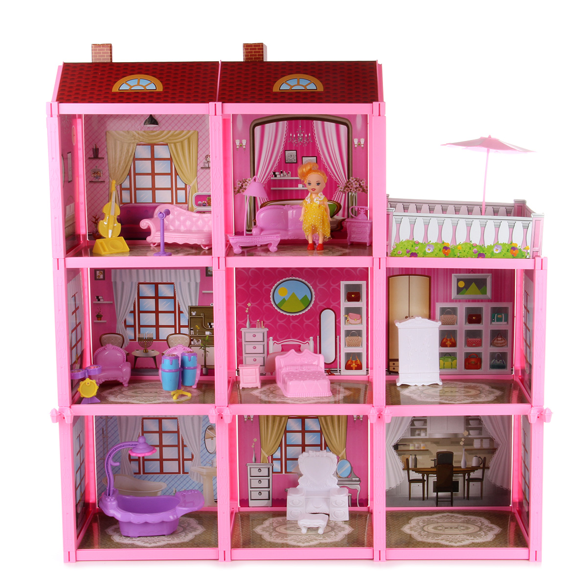 Домик для кукол Veld Co с мебелью 109345 - фото 3