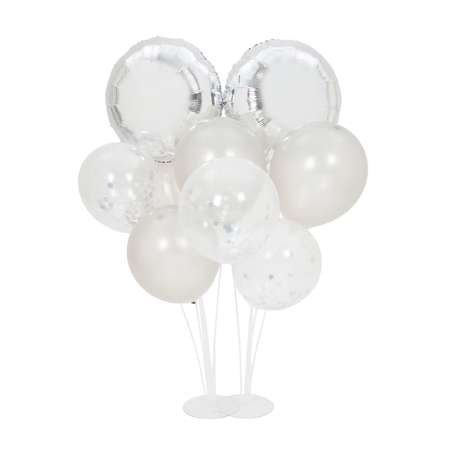 Набор воздушных шаров Yotoy 9шт серебро