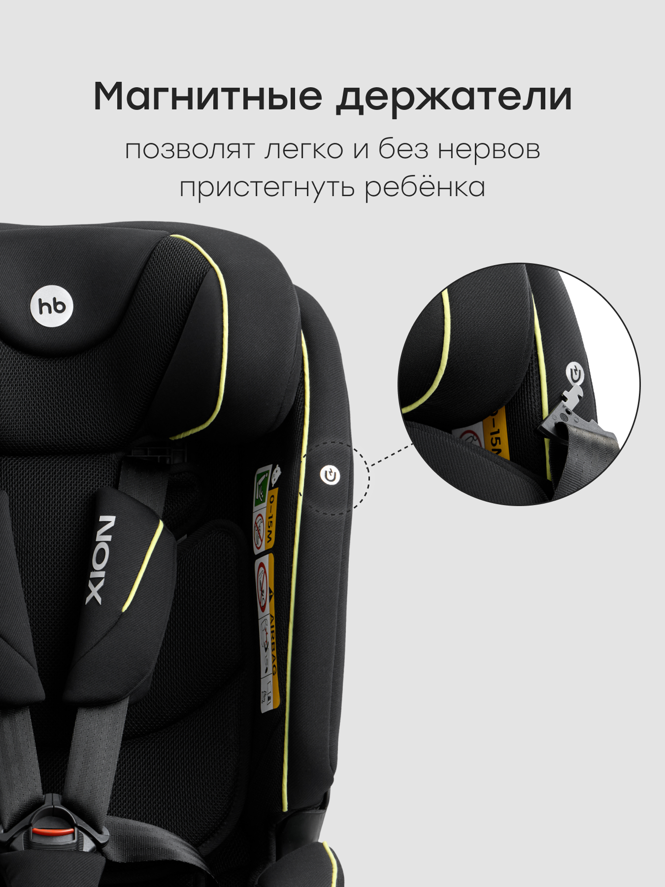 Автокресло Happy Baby Xion Isofix 0+/1/2/3 (0-36 кг) черный - фото 11