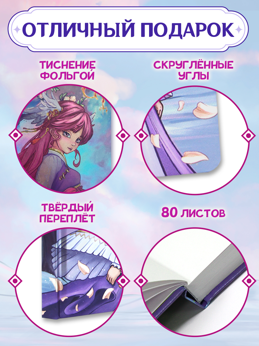 Скетчбук Проф-Пресс блокнот В стиле Genshin Impact А5 80 лист. 1 шт. - фото 2