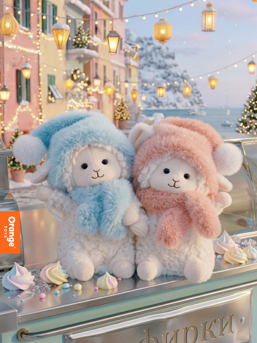 Мягкая игрушка Orange Toys Овечка в малиновой шапочке - фото 4