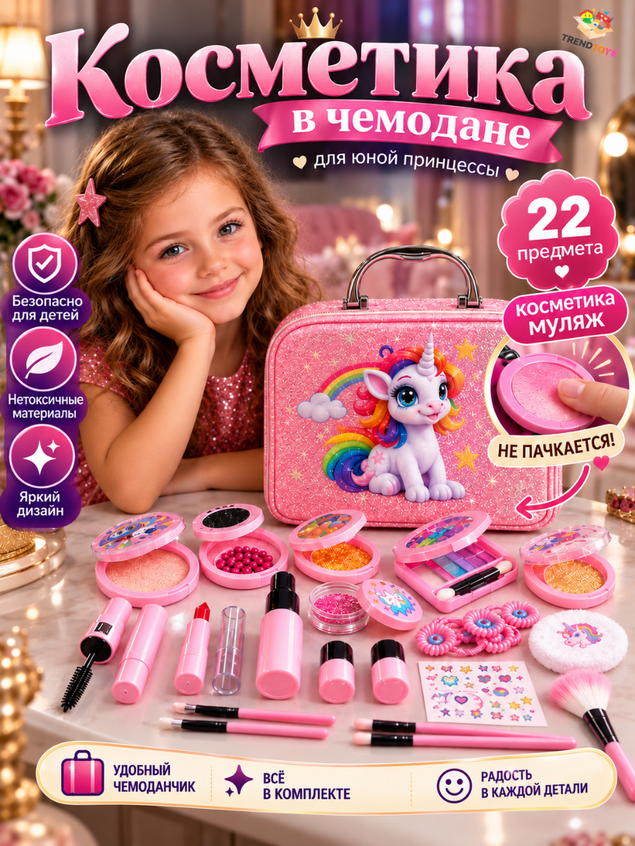 Изображение товара Игрушка TrendToys Косметика-муляж для девочки Изображение товара Игрушка TrendToys Косметика-муляж для девочки