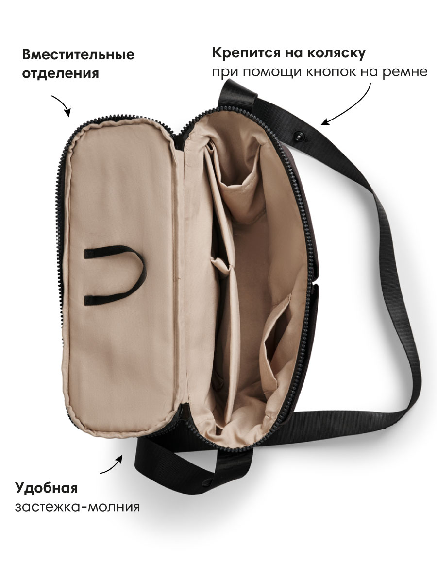 Сумка Elodie Half Moon Black черный - фото 2