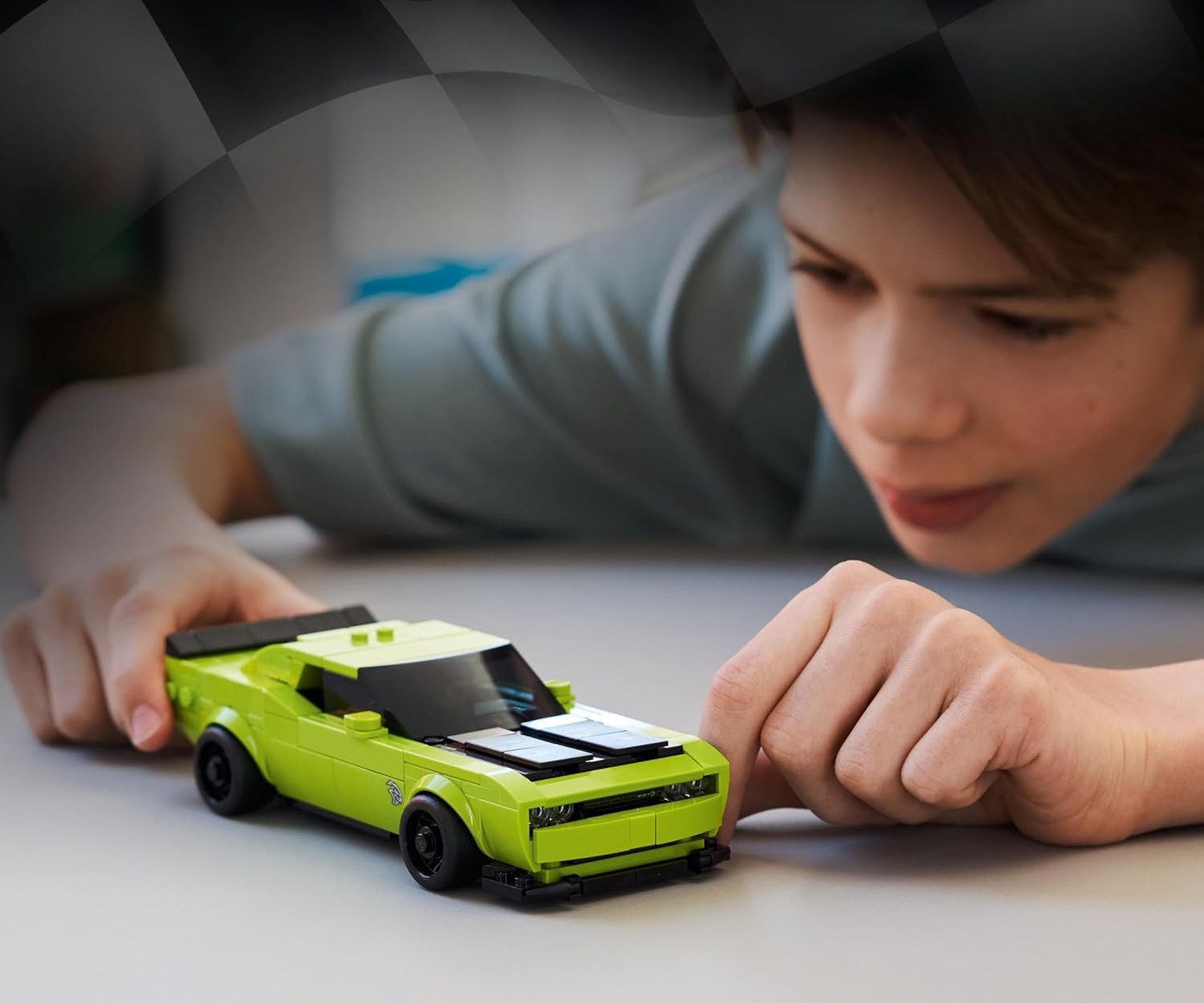 Конструктор LEGO Speed Champions Dodge Challenger SRT Hellcat 370 дет. - фото 5