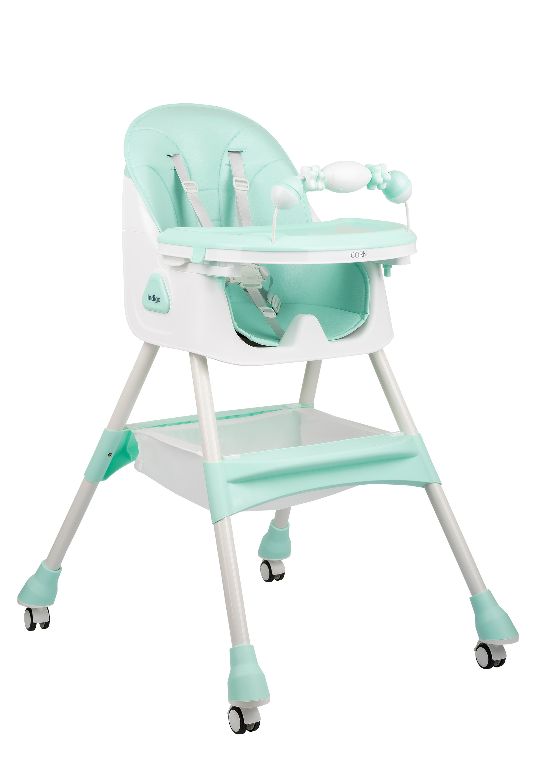 Изображение товара Стульчик для кормления Indigo Corn мятный