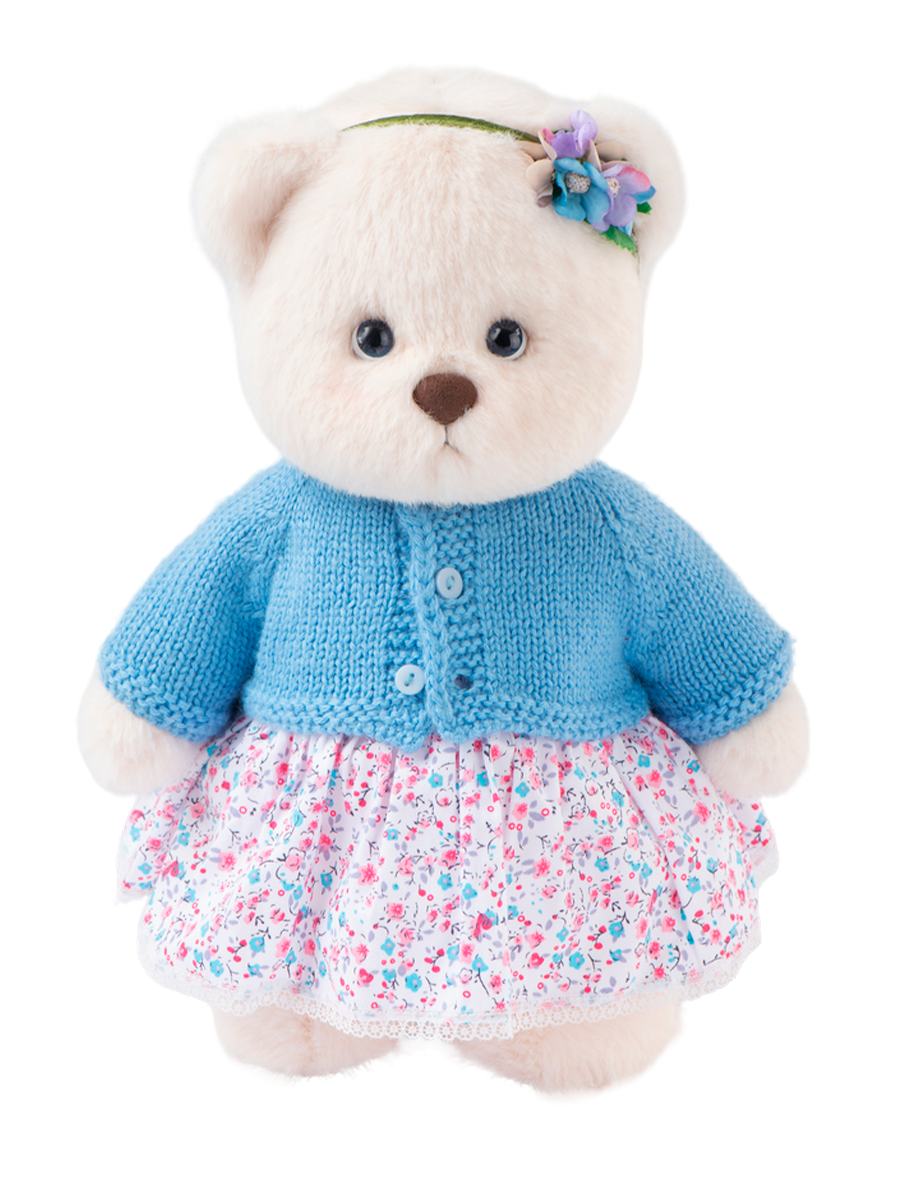 Изображение товара Мягкая игрушка TeddyTales Медведь Незабудка в романтичном стиле
