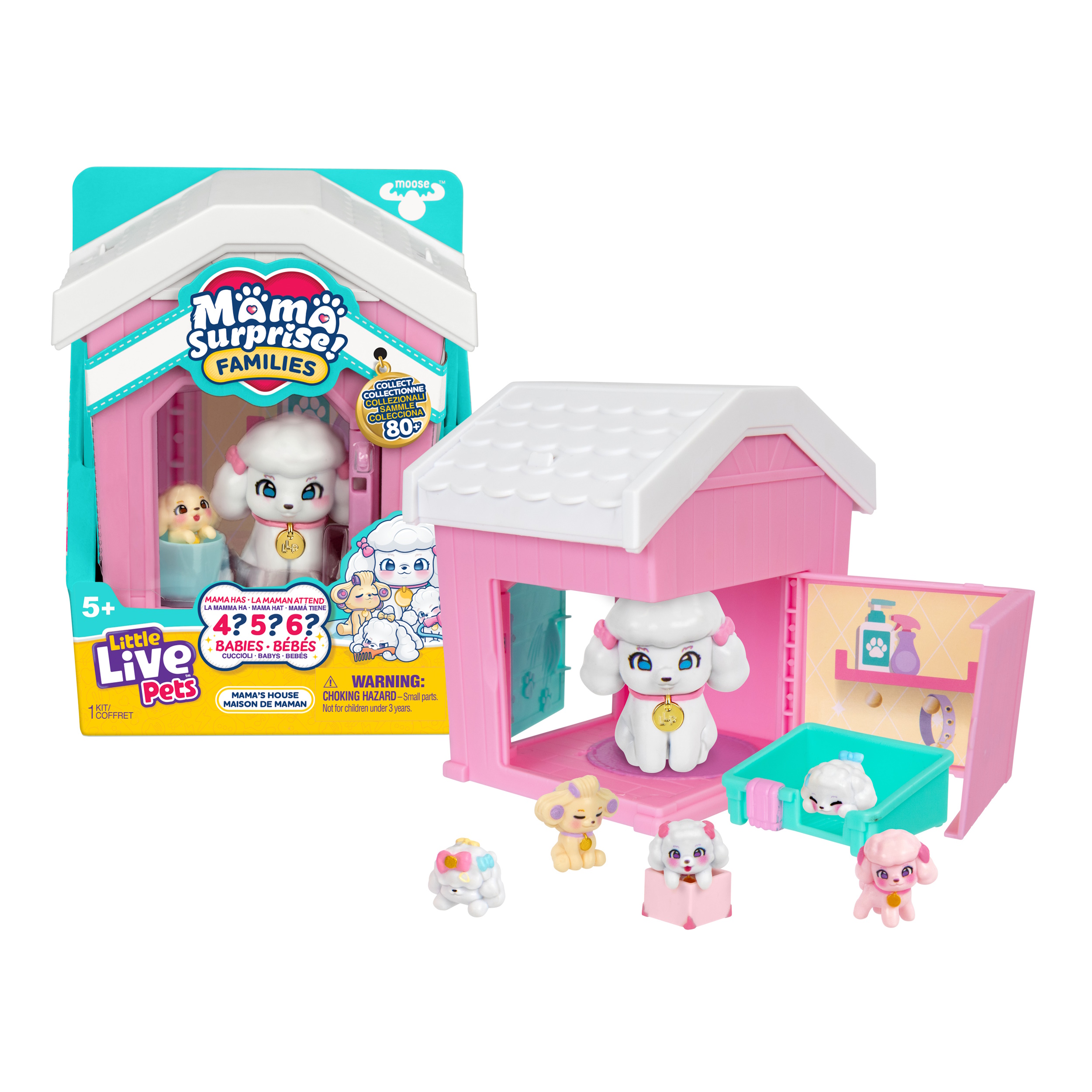 Игровой набор Moose cемья собачек в домике - фото 3