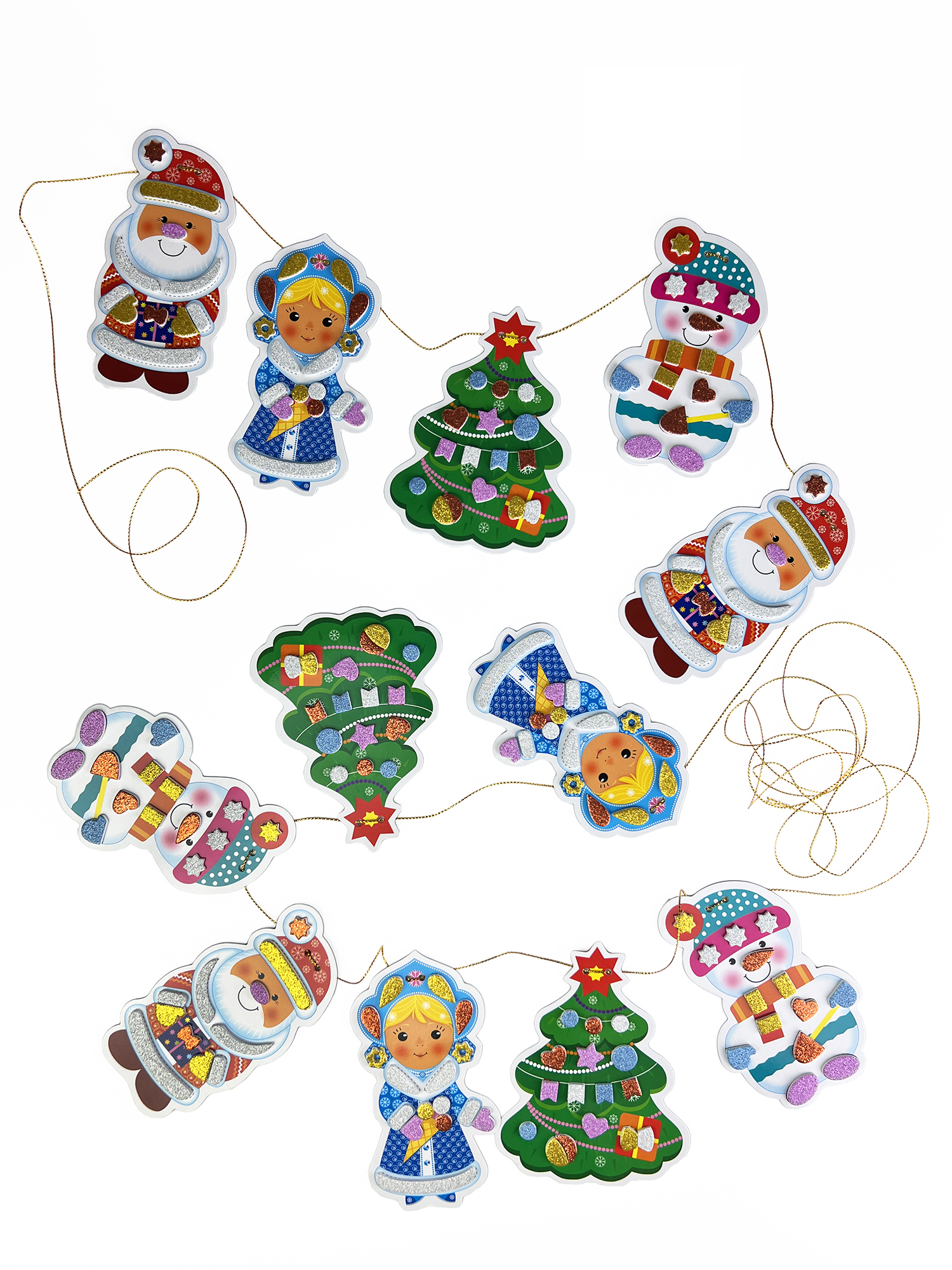 Аппликация Дрофа-Медиа Новогодняя гирлянда - фото 10