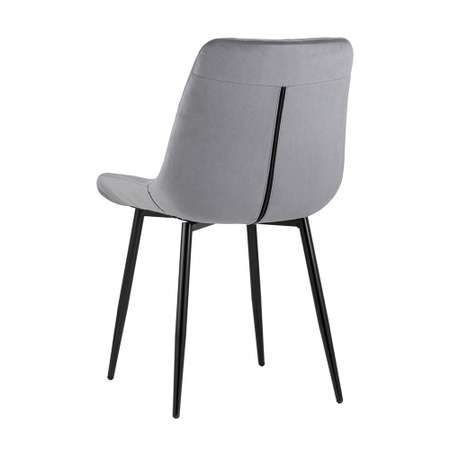 Комплект стульев Stool Group для кухни 4 шт Флекс велюр серый