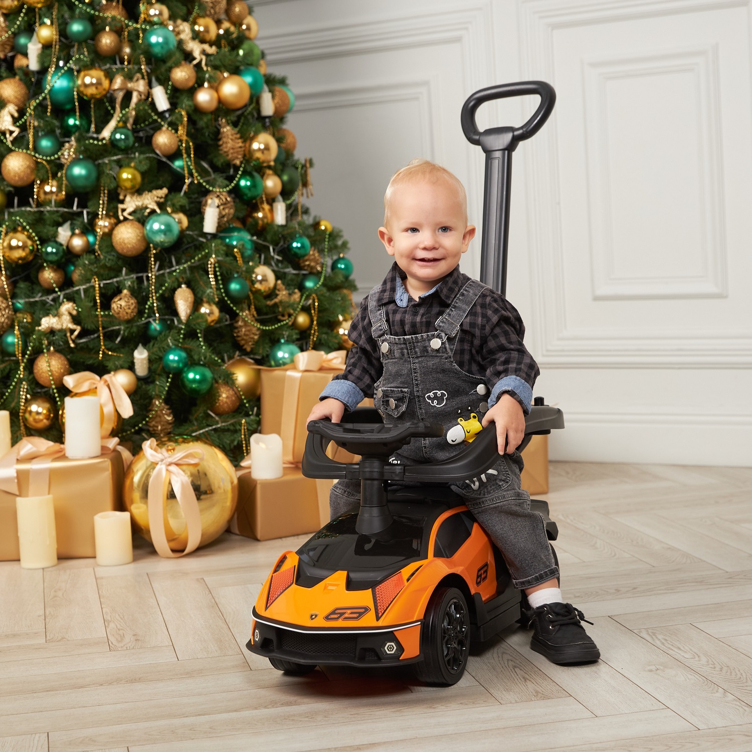 Пушкар BabyCare Lamborghini с ручкой - фото 17