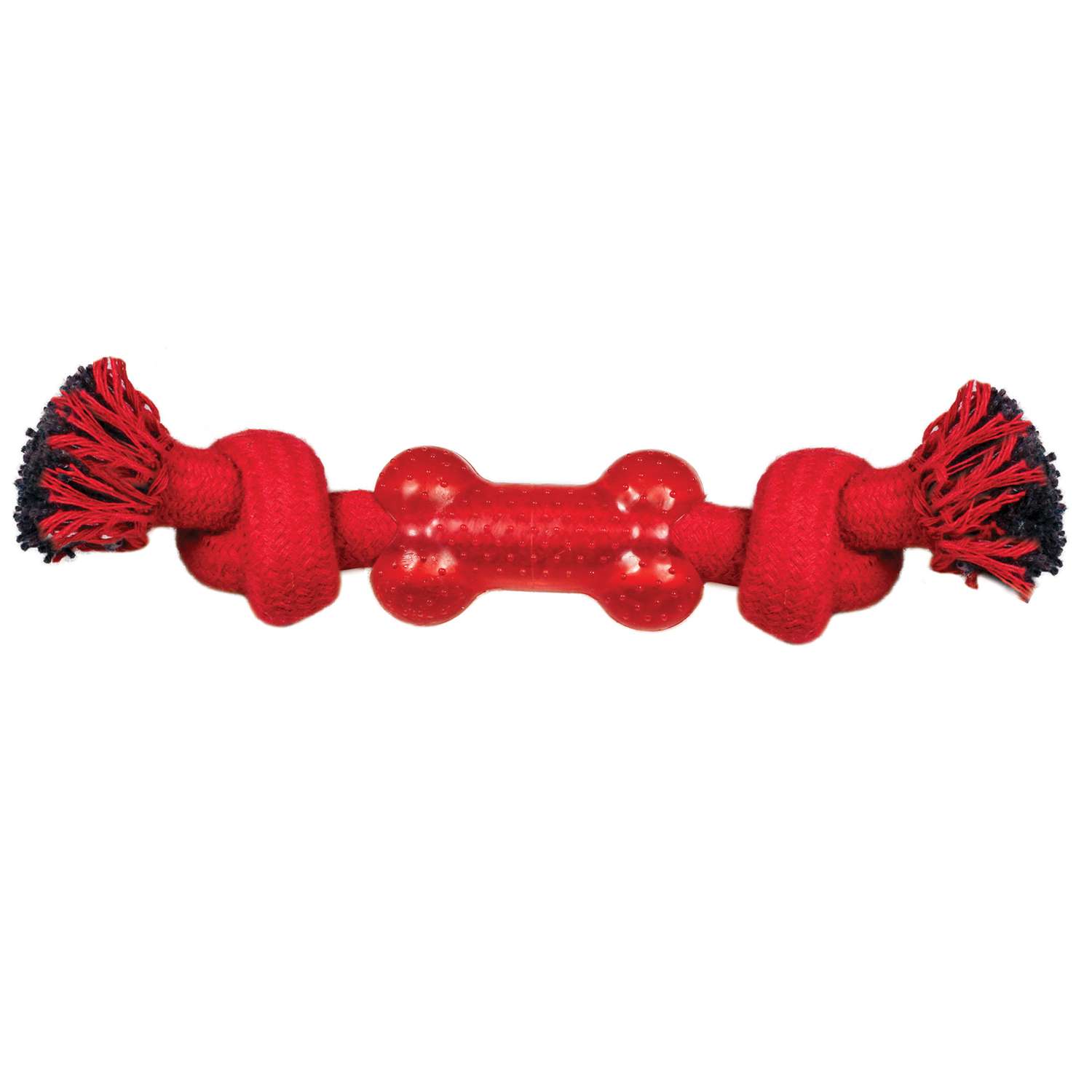 Игрушка для собак Triol Веревка-канат 2 узла и кость 24см - фото 2