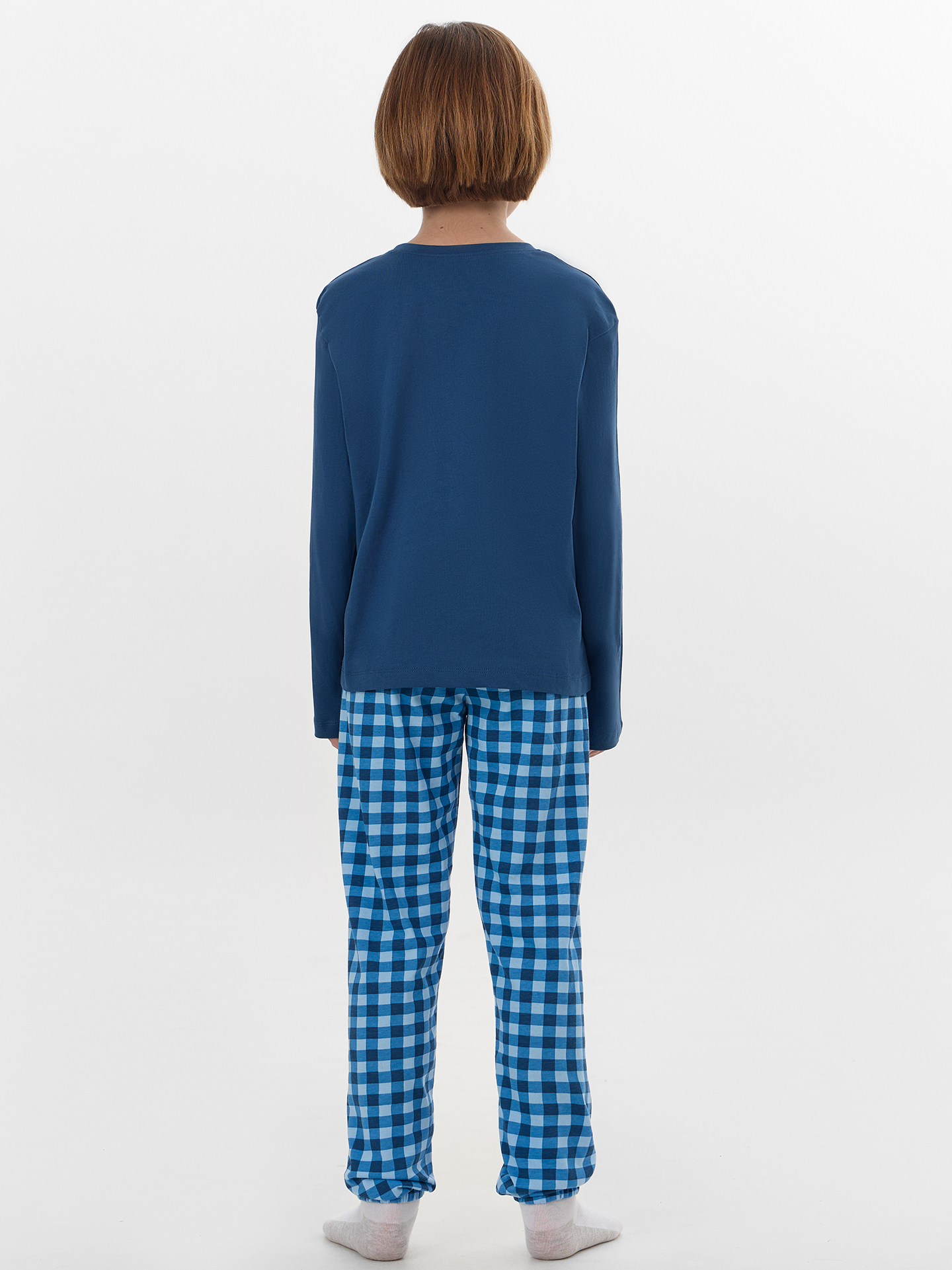 Пижама Mark Formelle (Марк Формэль) 563323/полуночно -синий +сине -голубая клетка - фото 5