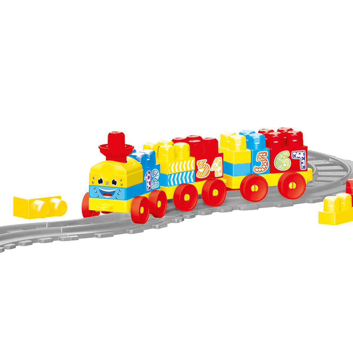 Конструктор Dolu Train Blocks блочный - фото 5