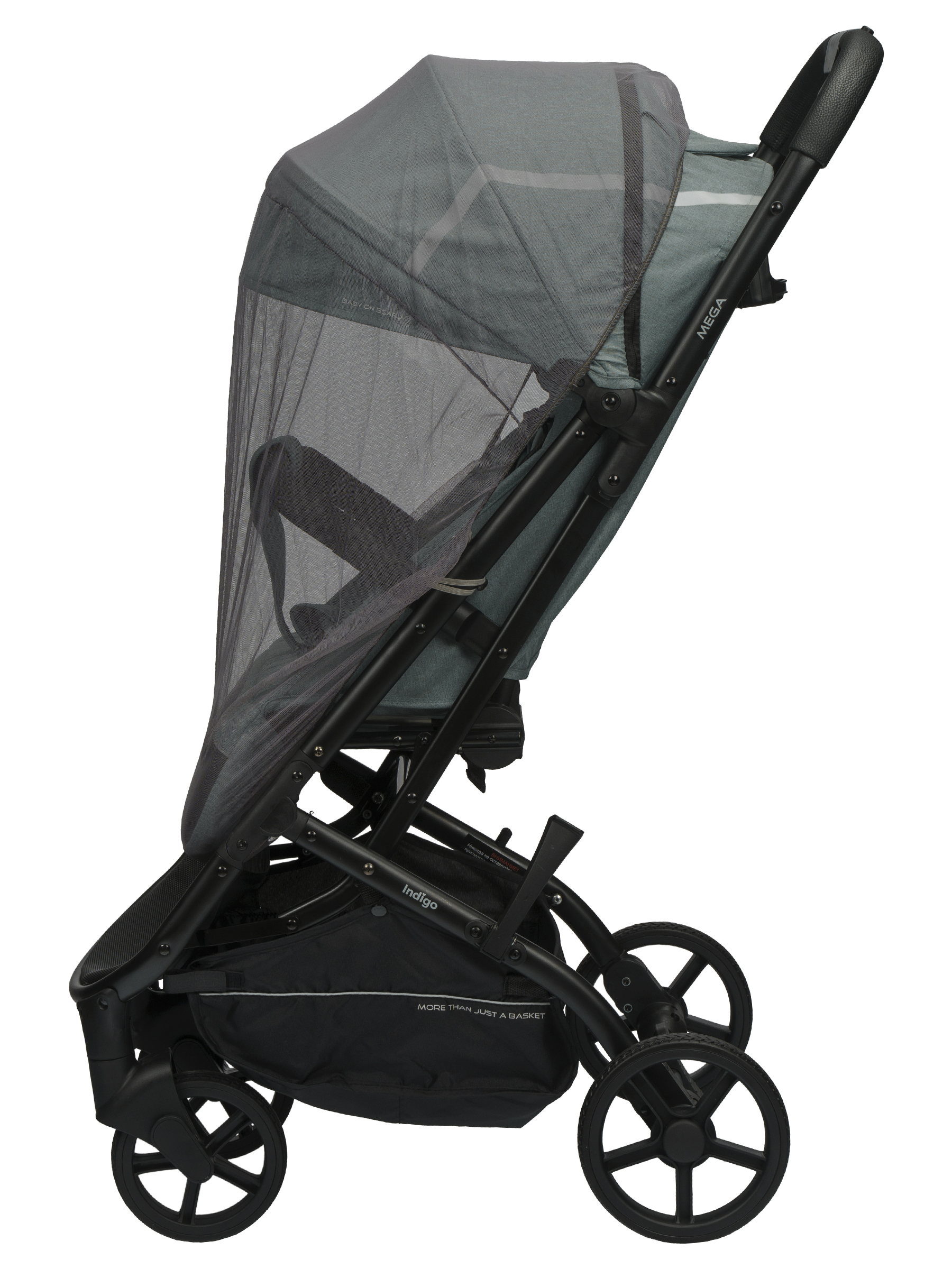 Коляска прогулочная Indigo Mega зеленый - фото 15