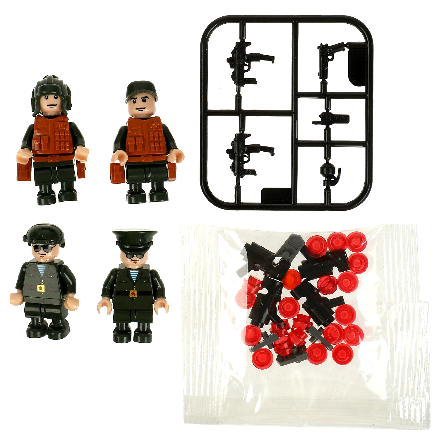 Конструктор Город мастеров Фигурки Армия 4 дет. - фото 2
