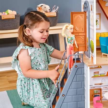 Домик для кукол KidKraft с мебелью