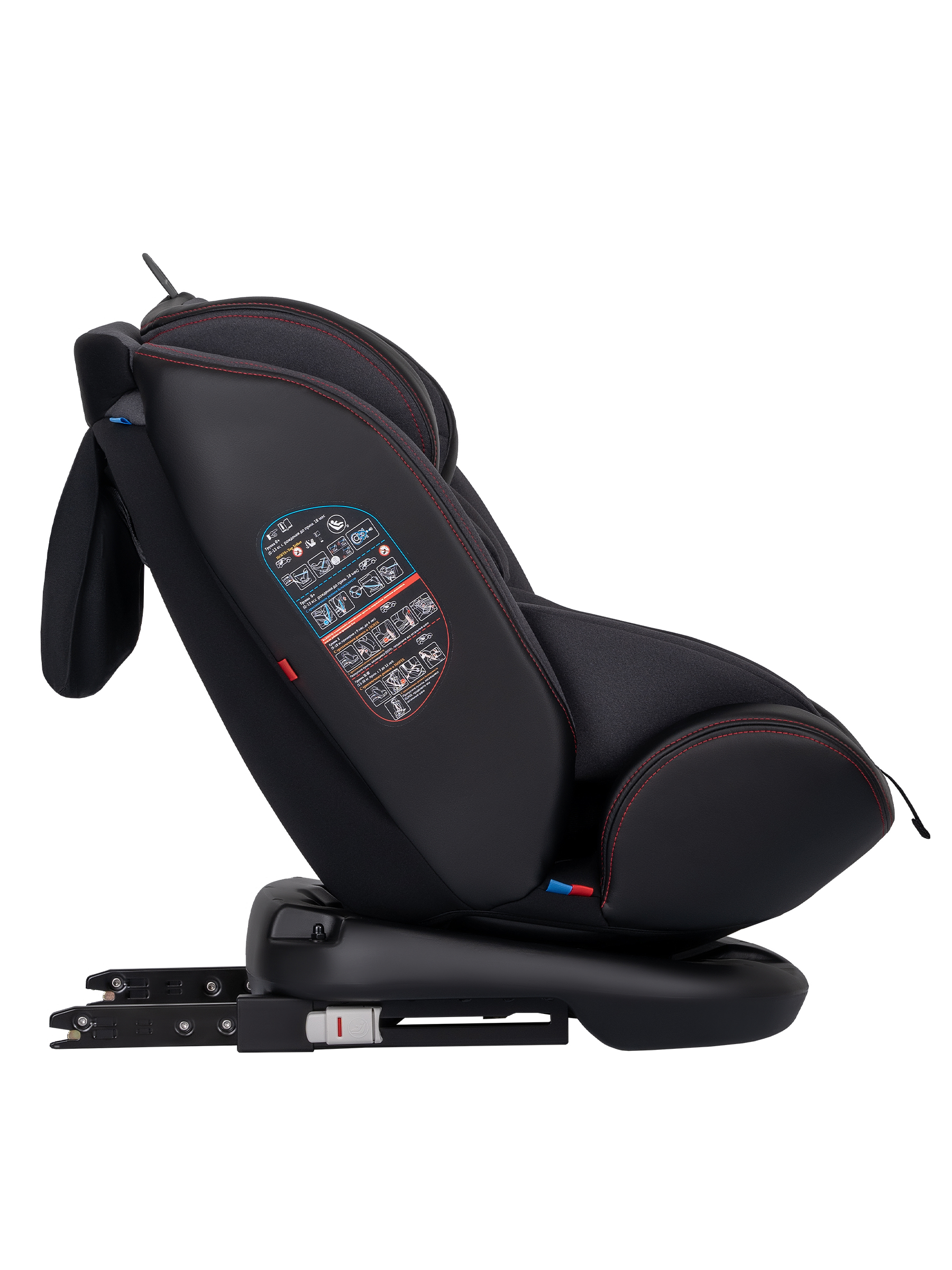 Автокресло Indigo Aero, черный-красный Isofix 0+/1/2/3 (0-36 кг) - фото 7