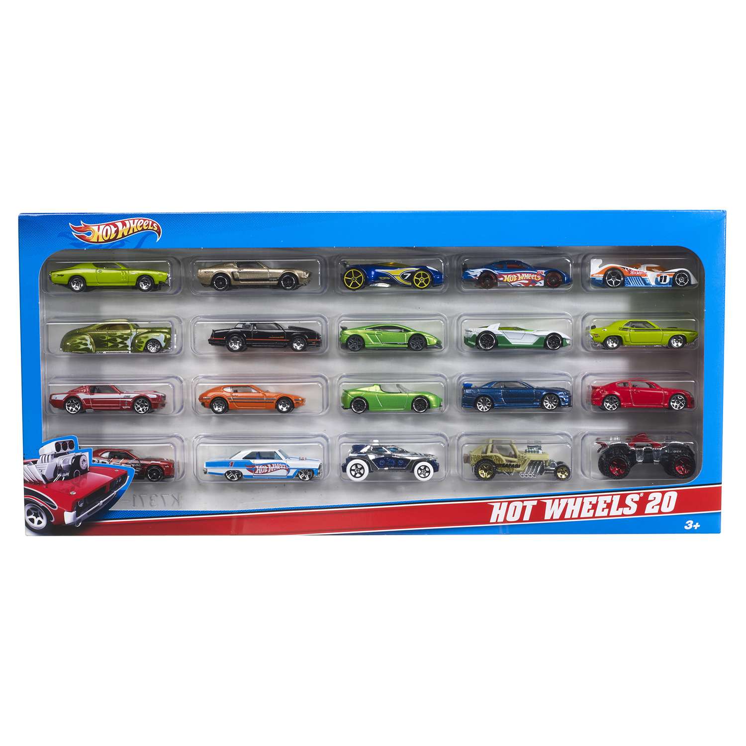 Игровой набор Hot Wheels из 20 машинок 1:64 в ассортименте H7045 - фото 7