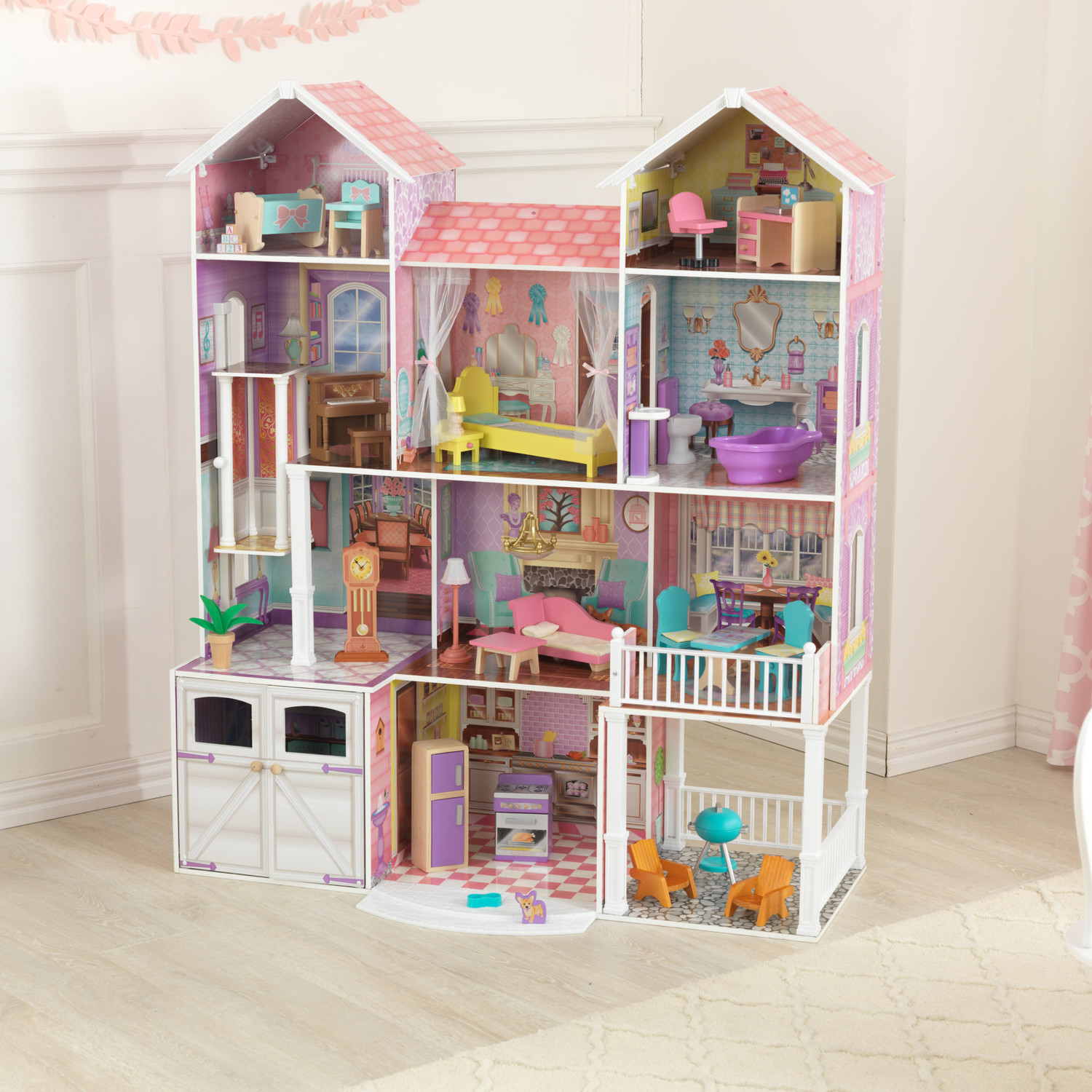 Домик для кукол KidKraft с мебелью 65242_KE - фото 3