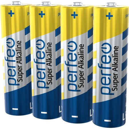 Батарейки Perfeo Super Alkaline щелочные АА 4 штуки