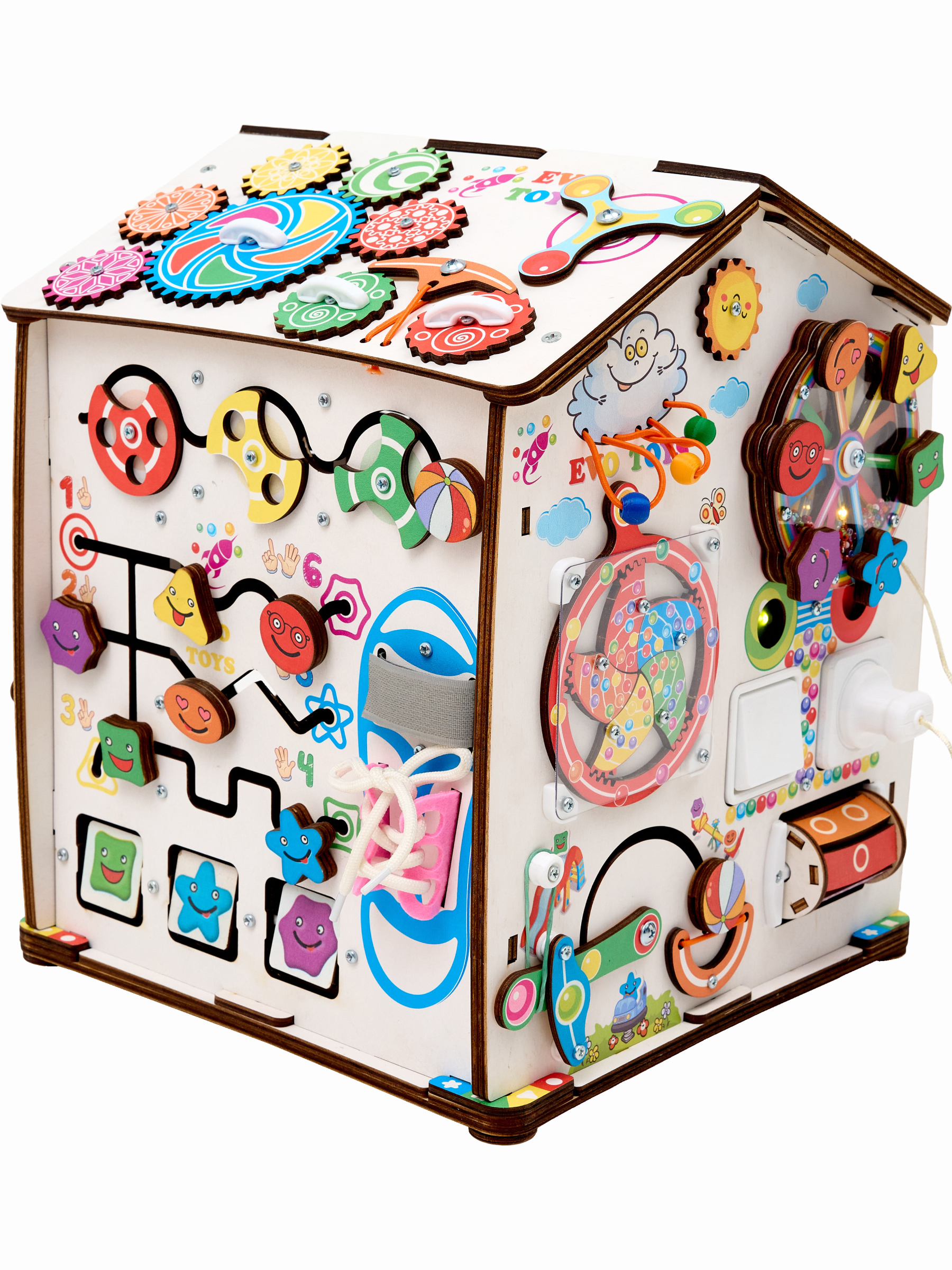 Игрушка Evotoys бизиборд Смайлики - фото 26