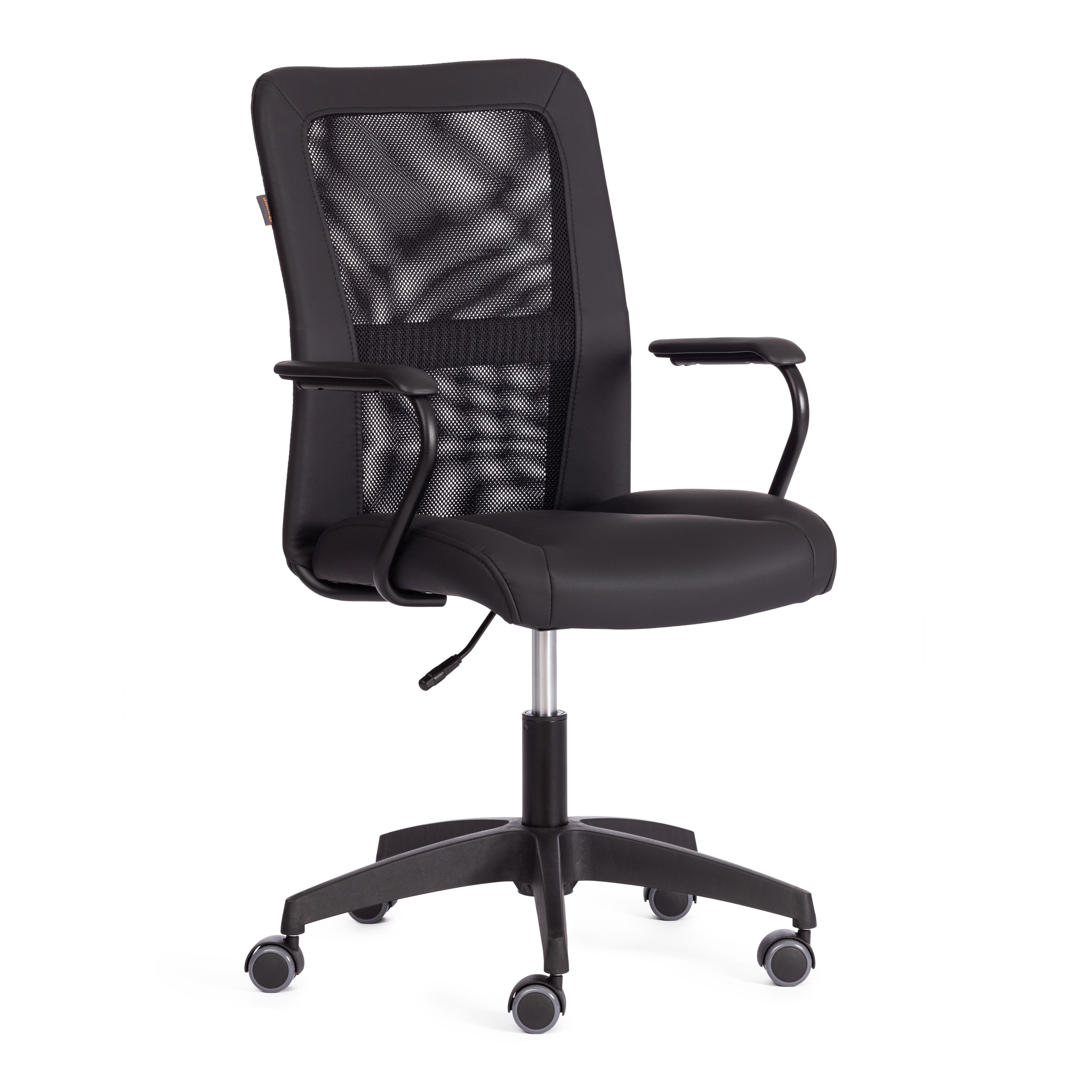 Компьютерное кресло TETCHAIR Стафф кож/зам ткань черный - фото 2