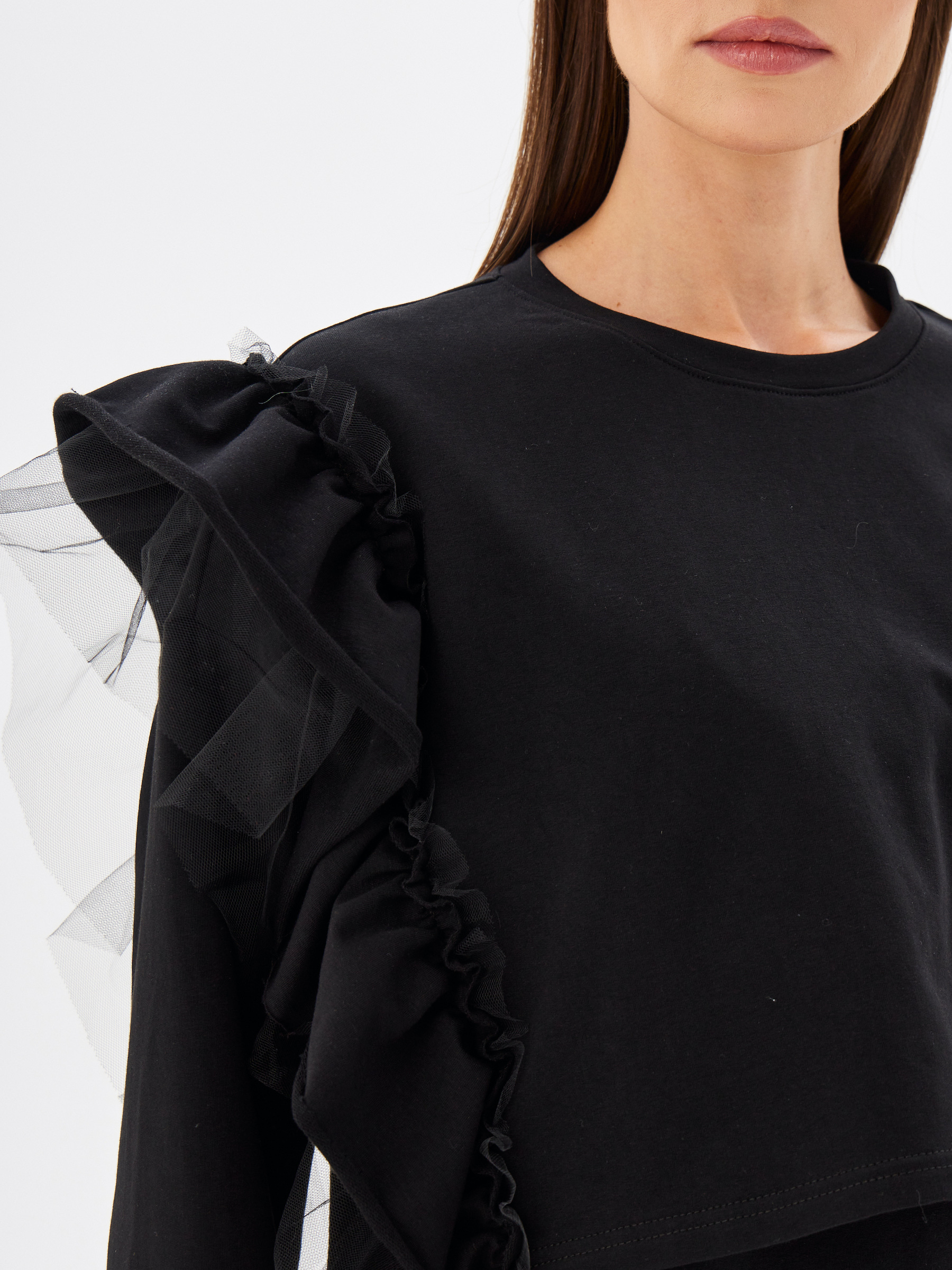 Лонгслив для кормящих Proud Mom ЛВОЛ-0500-черный - фото 5