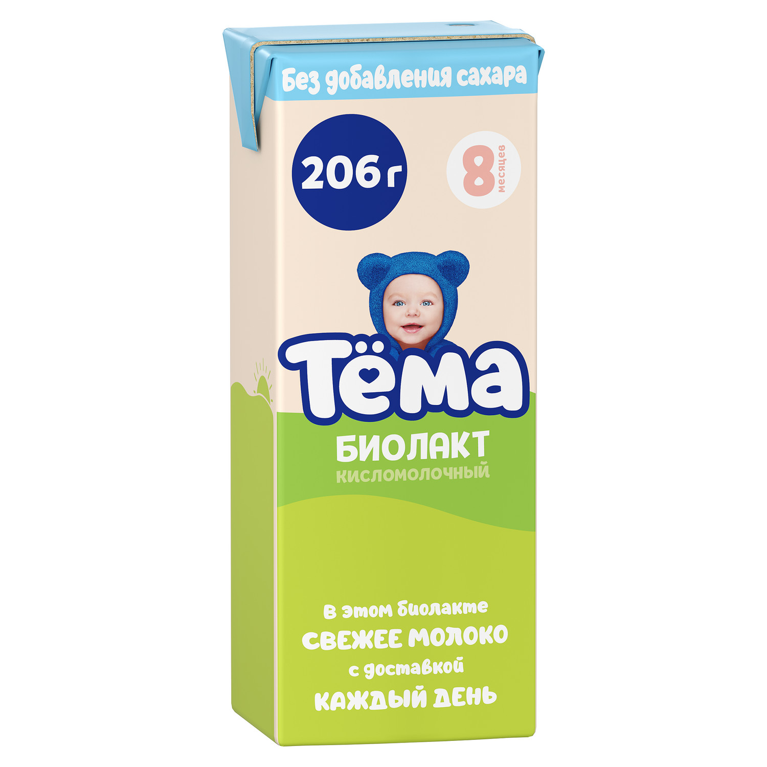 Биолакт питьевой Тёма без сахара 3.4% 206г - фото 1