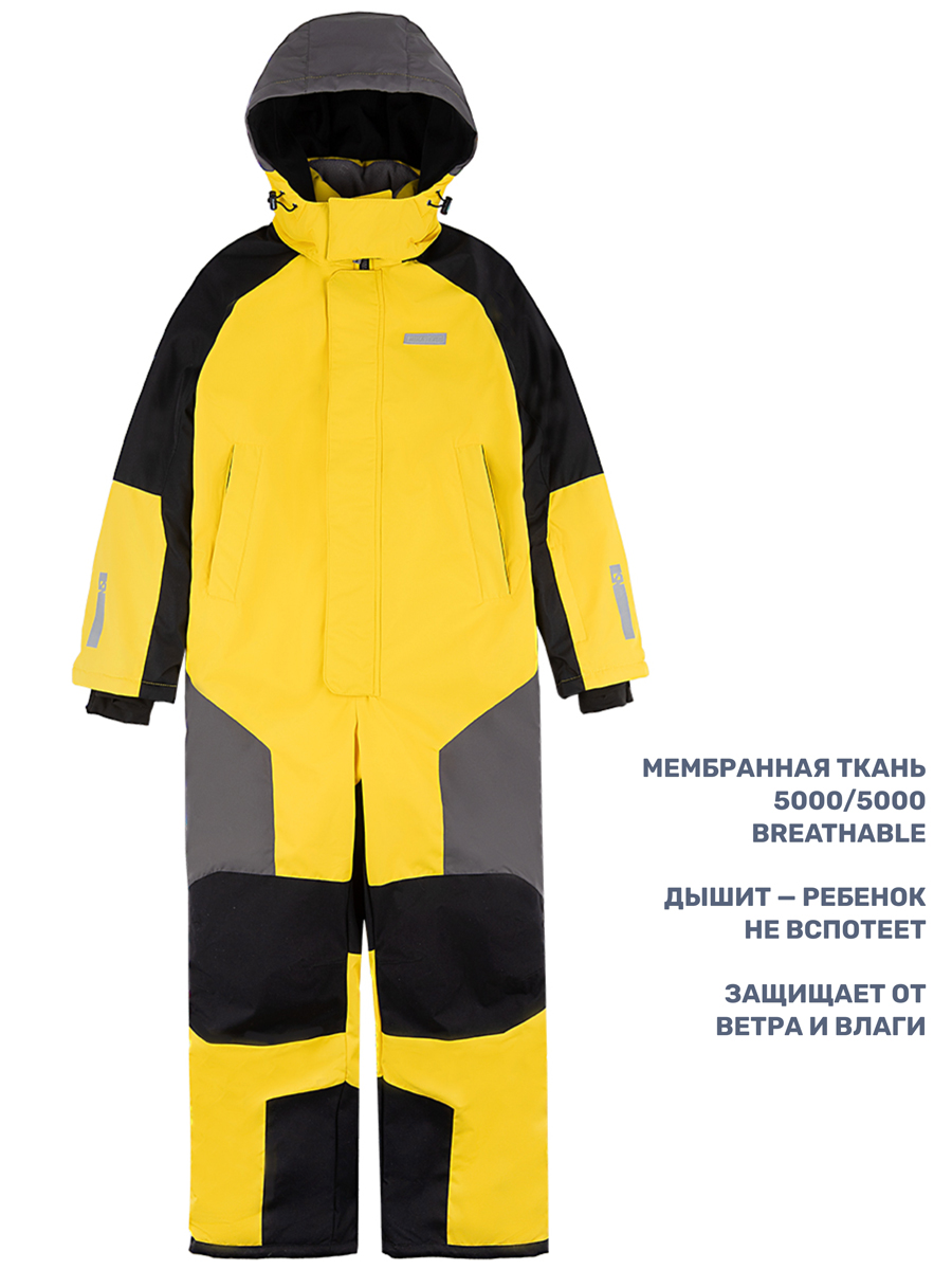 Комбинезон NIKASTYLE 8з6724 желтый/черный - фото 3