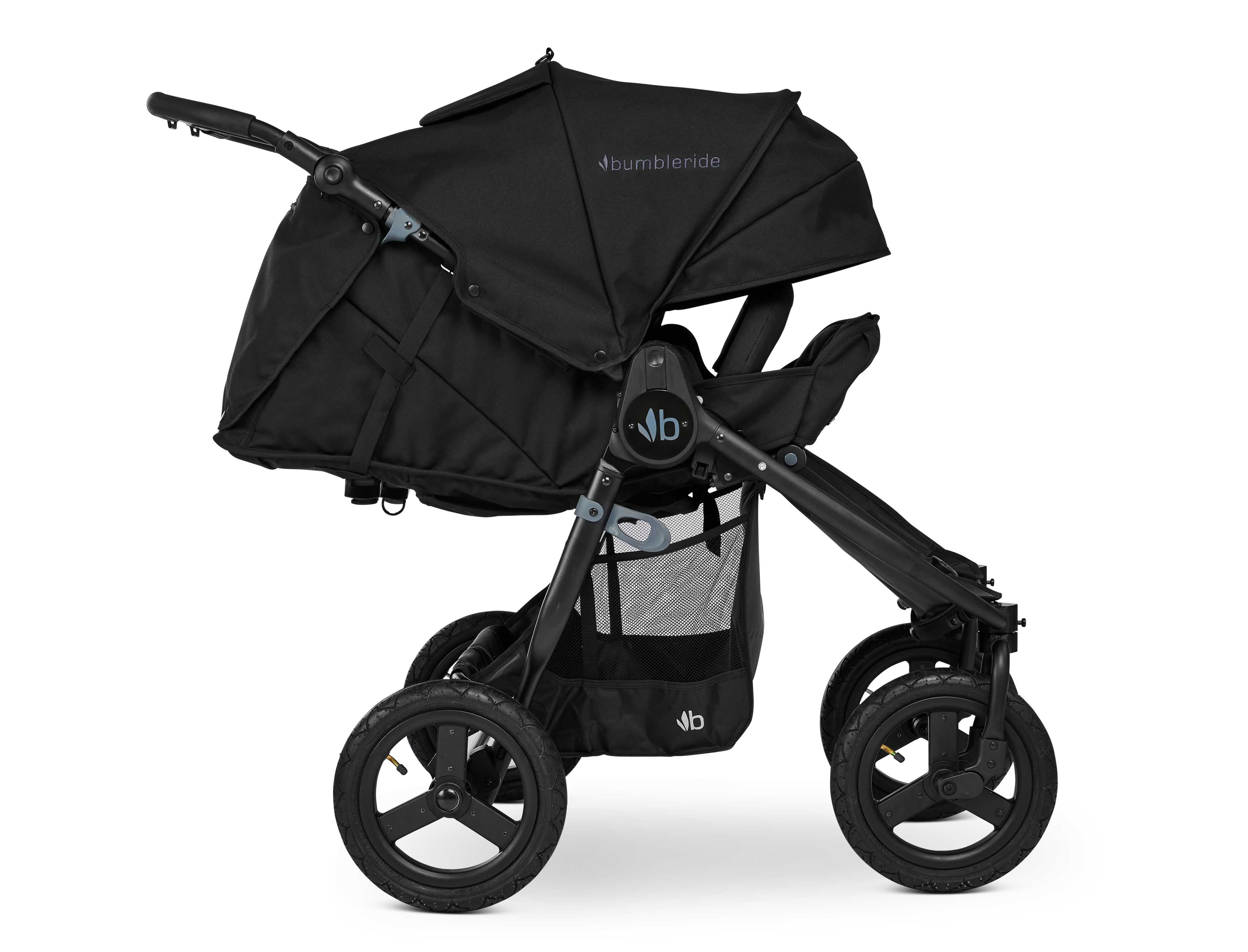 Коляска прогулочная Bumbleride Indie Twin / Black - фото 13