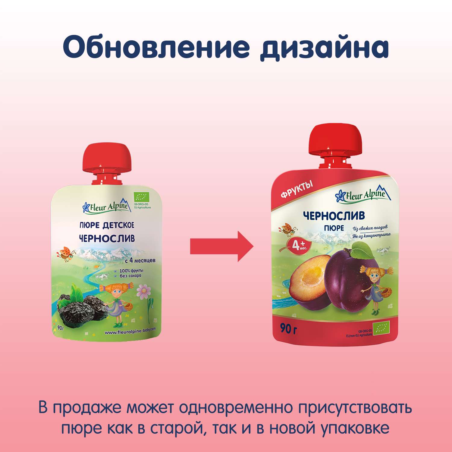 Пюре Fleur Alpine чернослив пауч 90г с 4месяцев - фото 9