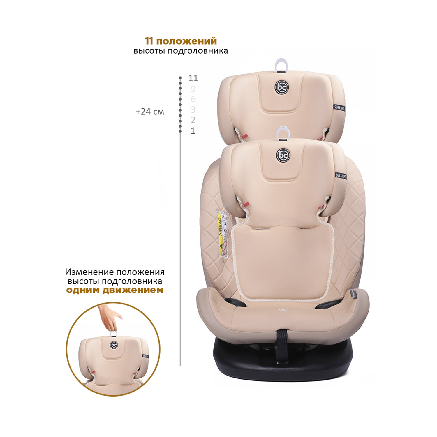 Автокресло BabyCare Shelter Isofix 0+/1/2/3 (0-36 кг) - фото 7