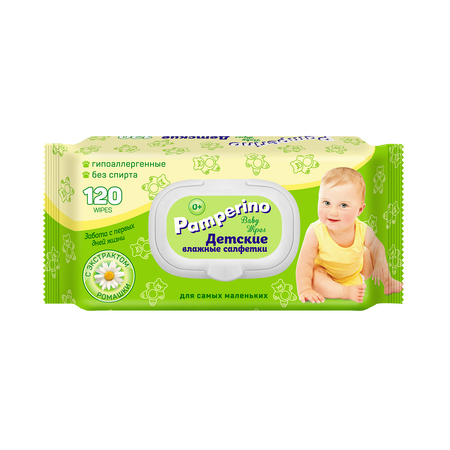 Влажные салфетки PAMPERINO 120 шт.