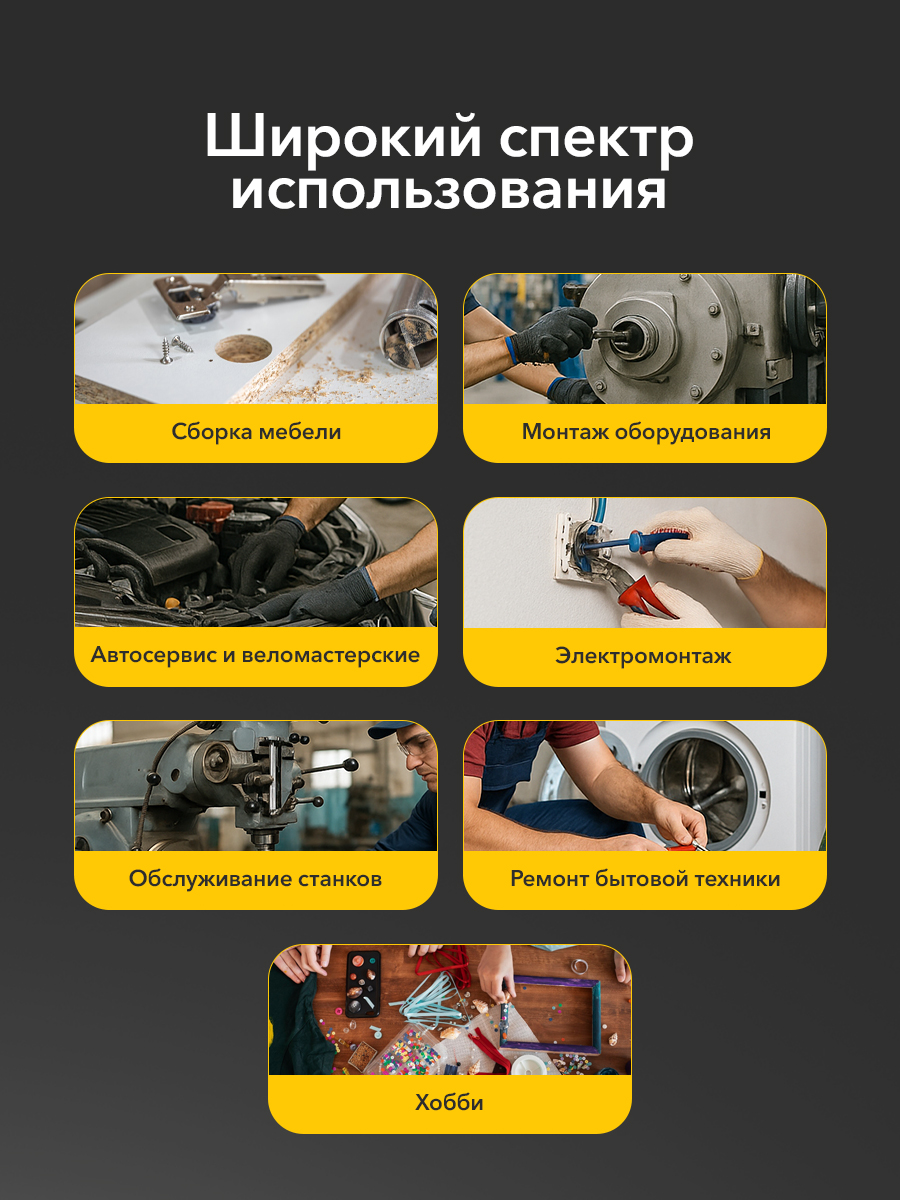 Набор ключей имбусовых Kranz Hex 2.0-12 мм 9 штук удлиненные - фото 5