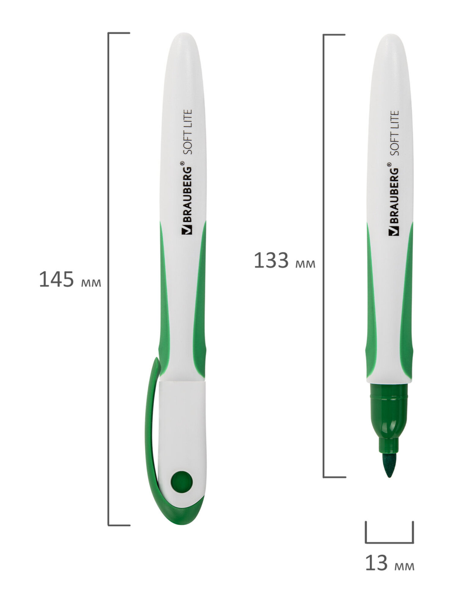 Маркеры Brauberg 4 шт. - фото 16