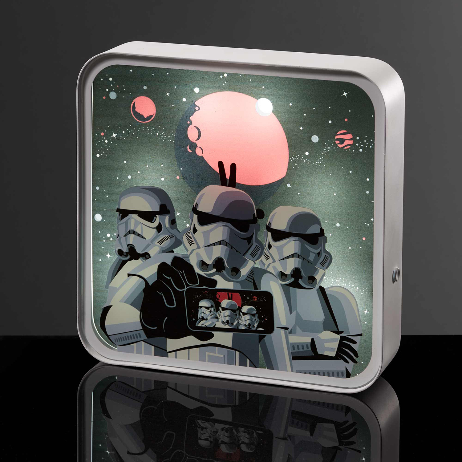 Настольный светильник-ночник Star Wars светодиодный 3D Звёздные войны Штурмовик - фото 3