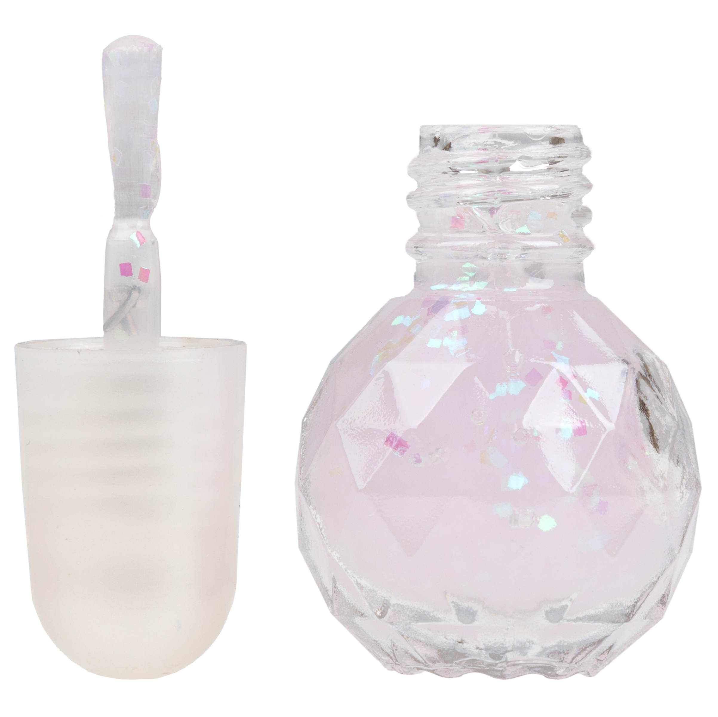 Лак для ногтей LUKKY Diamond Confetti peel-off с колечком сиреневый 4,5 мл - фото 4