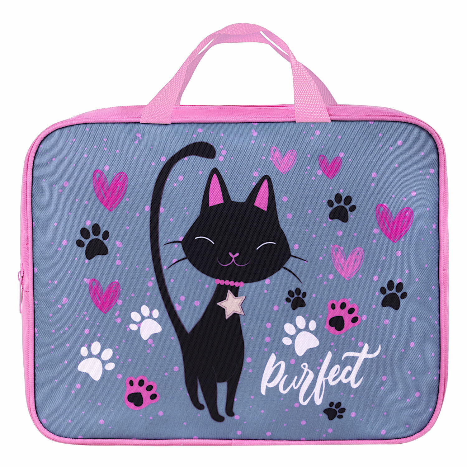 Папка-сумка Brauberg портфель для бумаг с ручками на молнии - фото 7