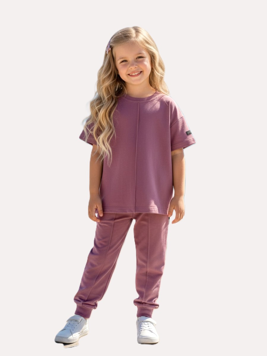 Костюм VEDDI 2080/6041фп-2024-пудровый - фото 1