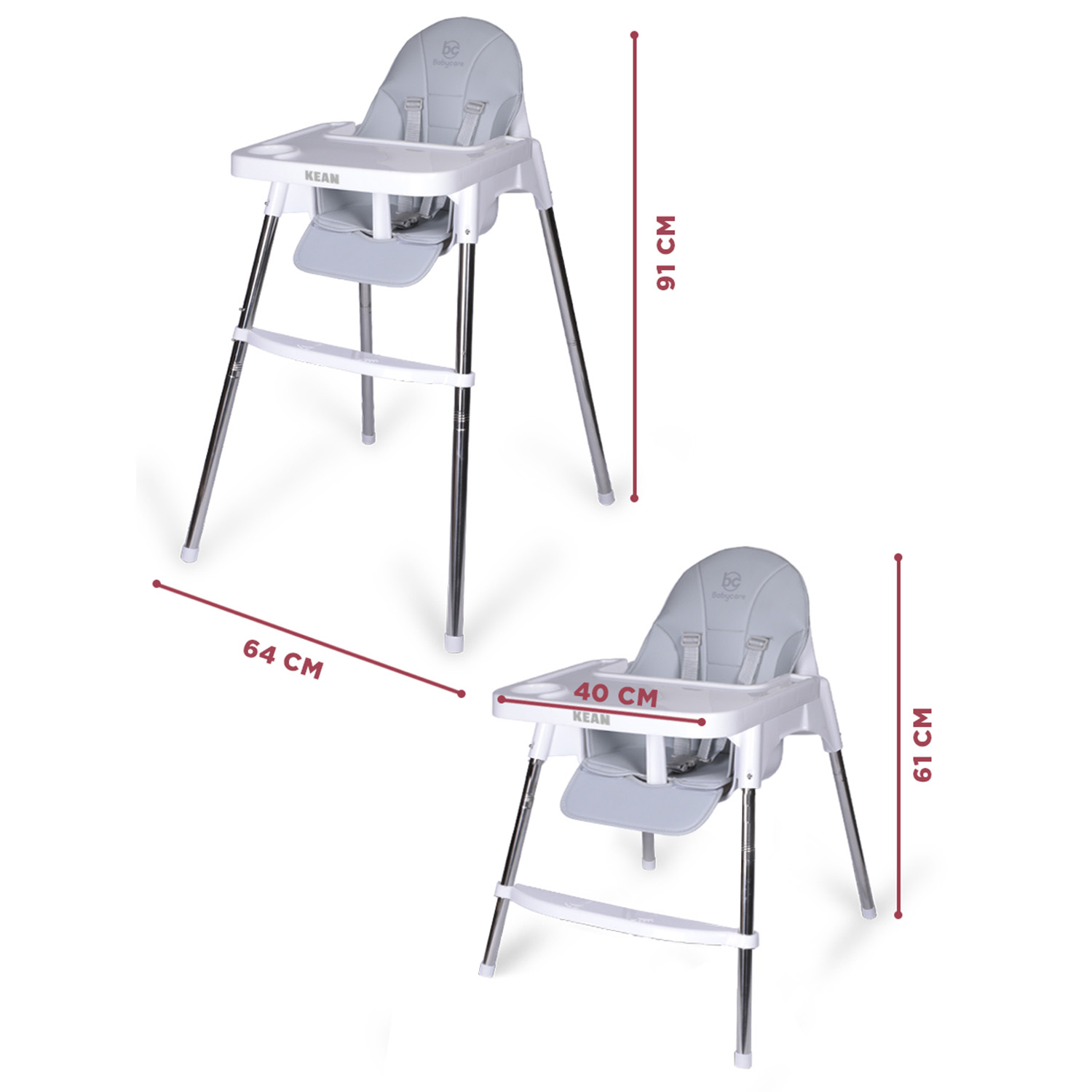 Стульчик для кормления BabyCare Kean классический - фото 3