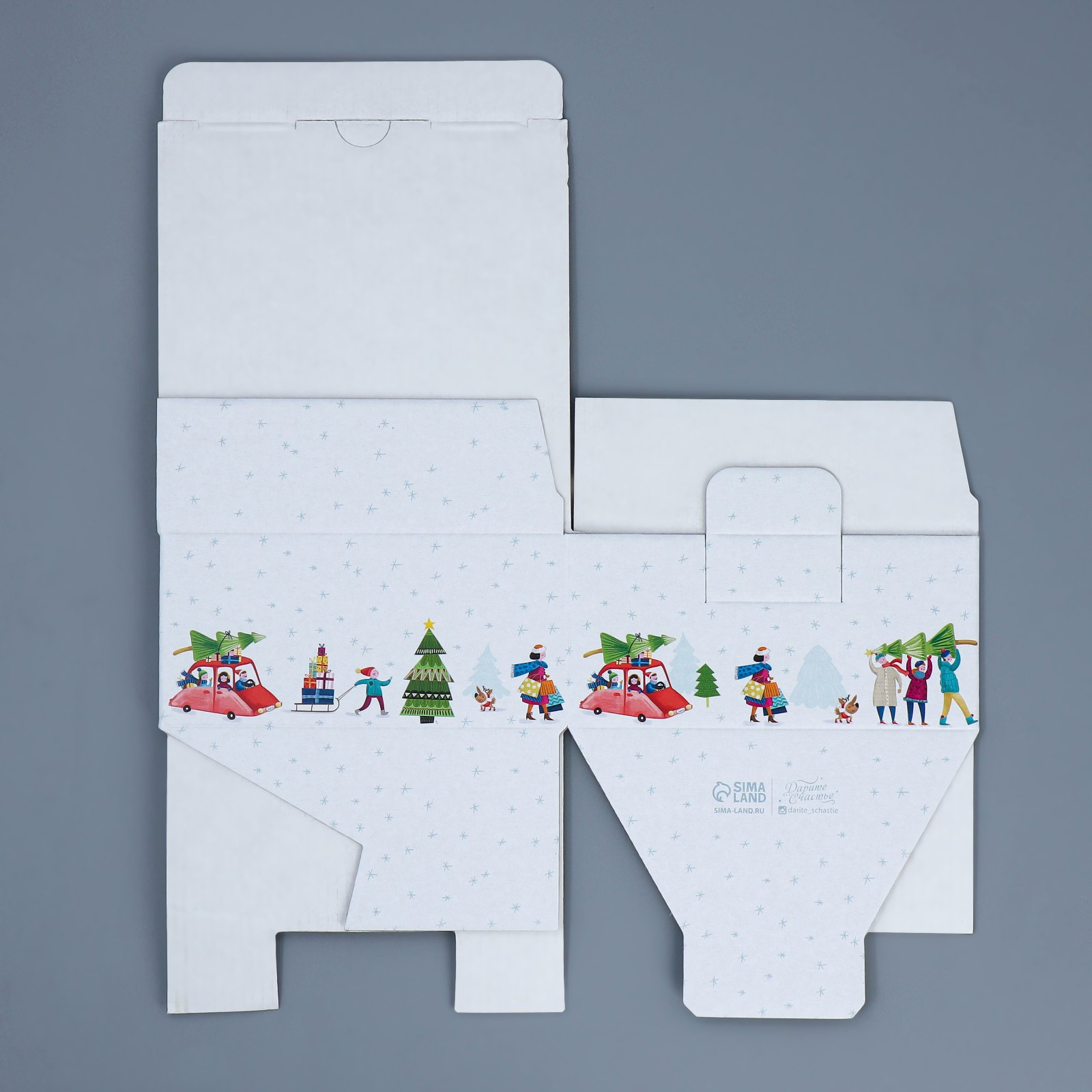 Коробка Дарите Счастье складная «Город». 15×15×7 см - фото 6